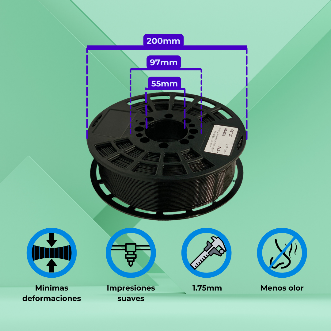 Pack 5kg Filamento para impresion 3D