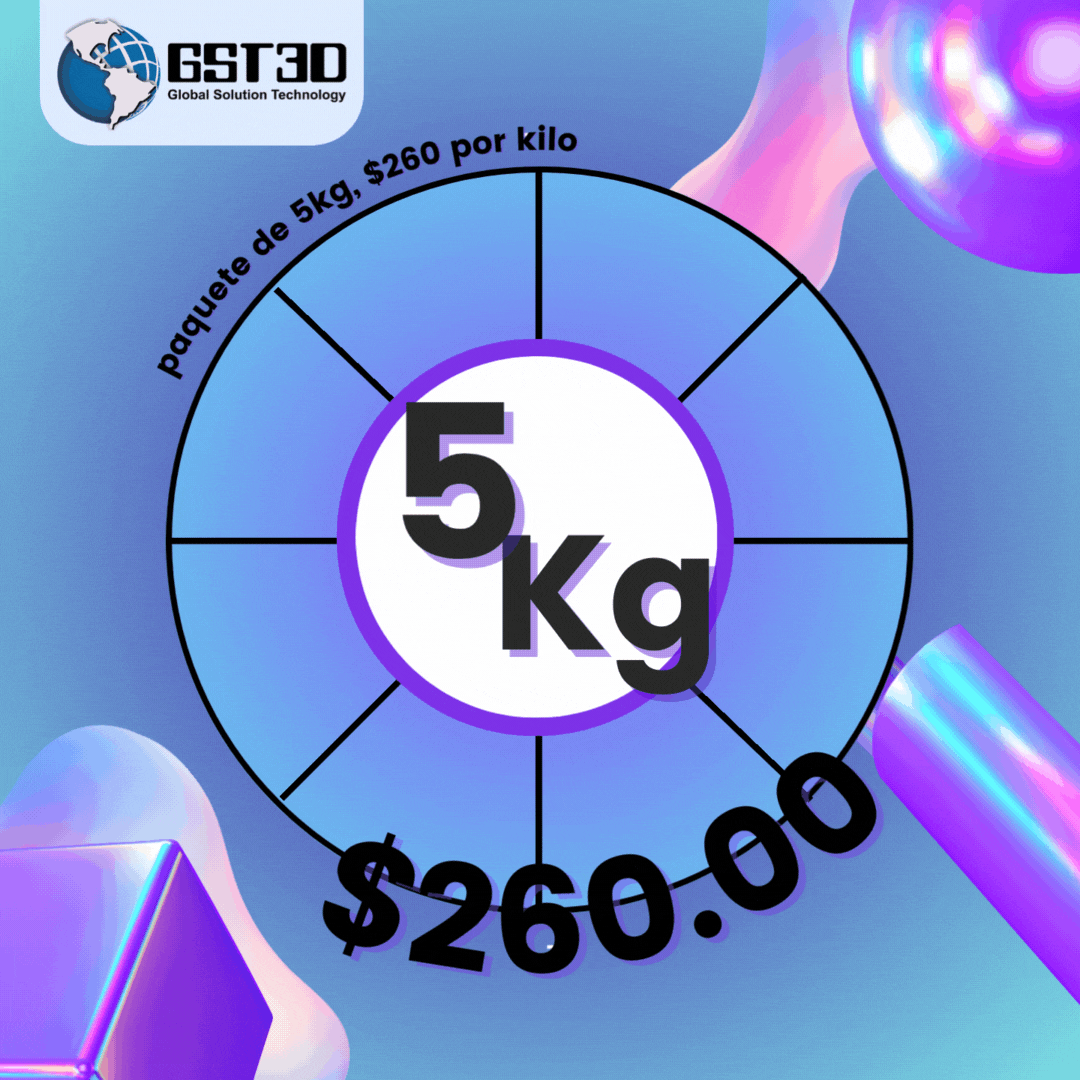 Pack 5kg Filamento para impresion 3D